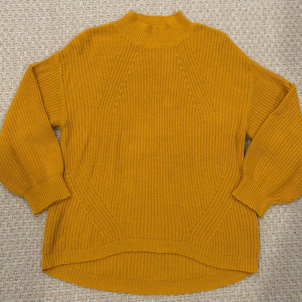 Old Navy Yellow Cowl Neck Sweater